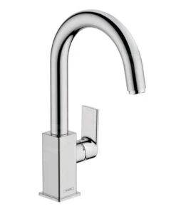 Hansgrohe Vernis Shape - Waschtischeinhebelmischer Mit Ablaufgarnitur Und Schwenkbarem Auslauf, Verchromt 71564000