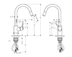 Hansgrohe Talis M52 - Spültisch Einhebelmischer Mit Ausziehbarem Auslauf, Verchromt 14872000 -Hansgrohe Verkaufsgeschäft 0899f8b2ab554ce22208f94a