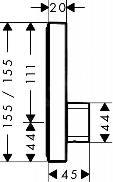 Hansgrohe Shower Select - Duscharmatur - Unterputz, Für 1 Verbraucher, Verchromt 15767000 2 Hansgrohe Shower Select - Duscharmatur - Unterputz, Für 1 Verbraucher, Verchromt 15767000 – Bild 2