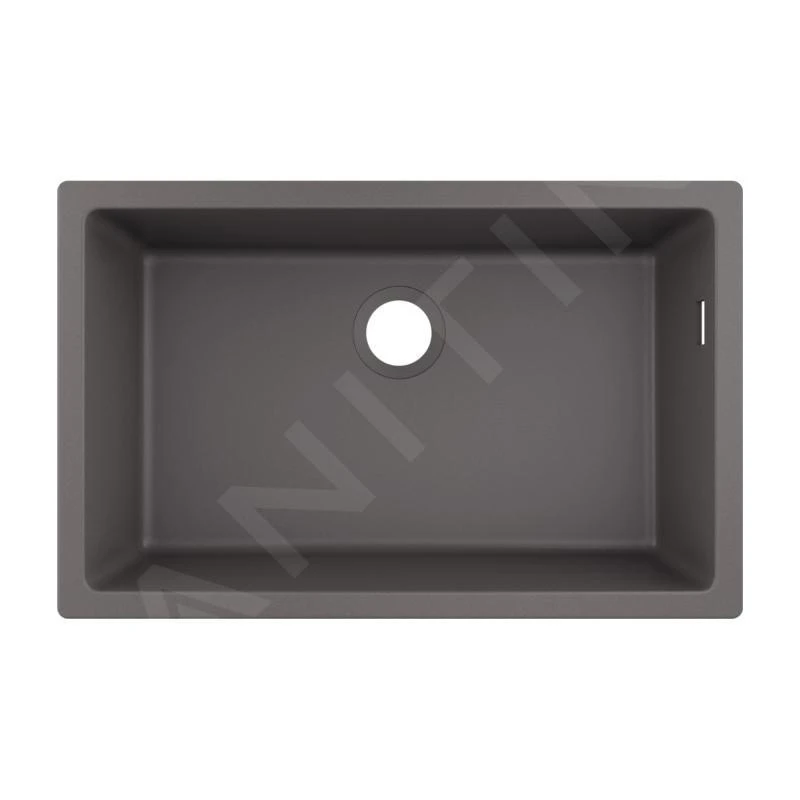 Hansgrohe Abwäschen - Granit-Unterbauspülbecken S510-U660, Steingrau 43432290 1 Hansgrohe Abwäschen - Granit-Unterbauspülbecken S510-U660, Steingrau 43432290