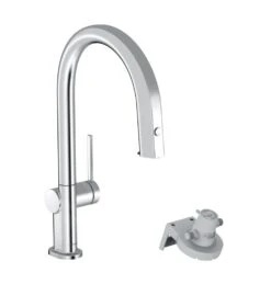 Hansgrohe Aqittura M91 - Spültischarmatur Mit Ausziehbarem Auslauf Und Mit Filterfunktion, Verchromt 76803000