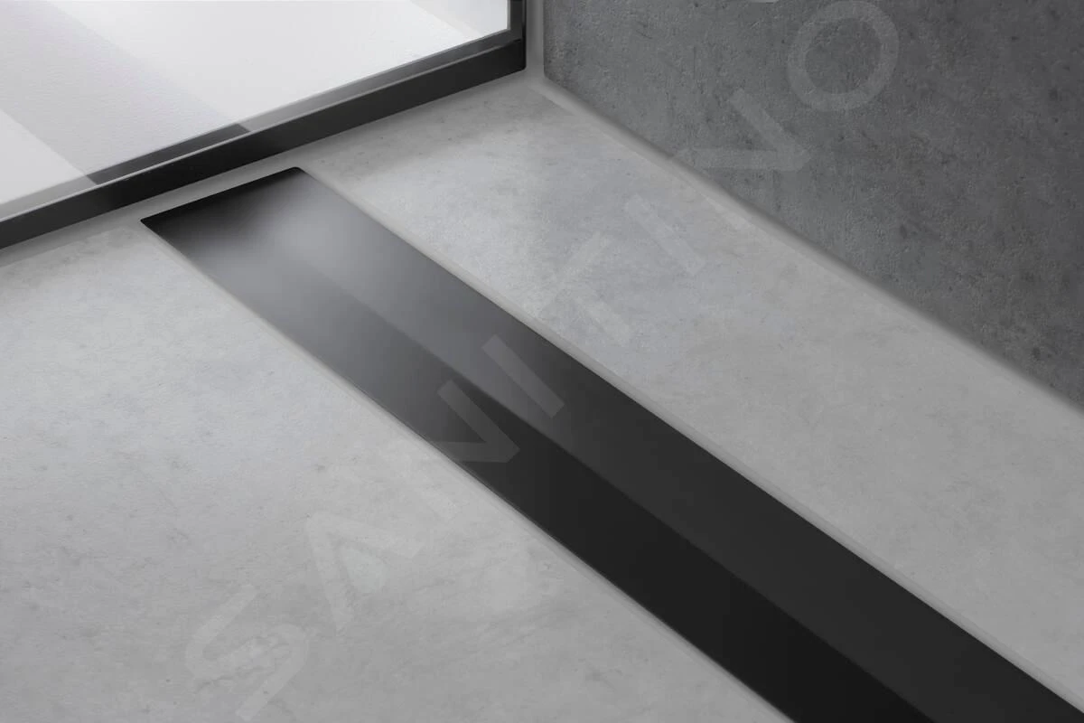 Hansgrohe RainDrain Flex - Duschrinne 700 Mit Edelstahlrost, Kürzbar, Freie Montage, Schwarz Matt 56043670 3 Hansgrohe RainDrain Flex - Duschrinne 700 Mit Edelstahlrost, Kürzbar, Freie Montage, Schwarz Matt 56043670 – Bild 3