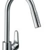 Hansgrohe Focus M41 - Spültischarmatur Focus, Mit Ausziehbarer Brause, EcoSmart, Verchromt 31833000