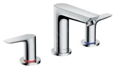 Hansgrohe Talis E - Waschtischarmatur Mit Ablaufgarnitur, 3-Loch-Montage, Chrom 71733000