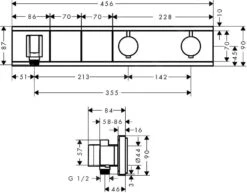 Hansgrohe RainSelect - Thermostat-Duscharmatur - Unterputz Für 2 Verbraucher, Schwarz / Verchromt 15355600 -Hansgrohe Verkaufsgeschäft 127f020ed55e759d960579d0 1