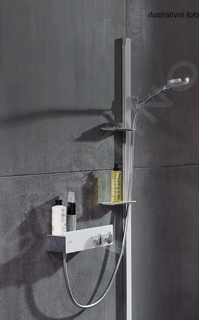 Hansgrohe Unica'E - Brausestange 1500 Mm, Mit Brauseschlauch, Schwarz/Chrom 27645600 3 Hansgrohe Unica'E - Brausestange 1500 Mm, Mit Brauseschlauch, Schwarz/Chrom 27645600 – Bild 3