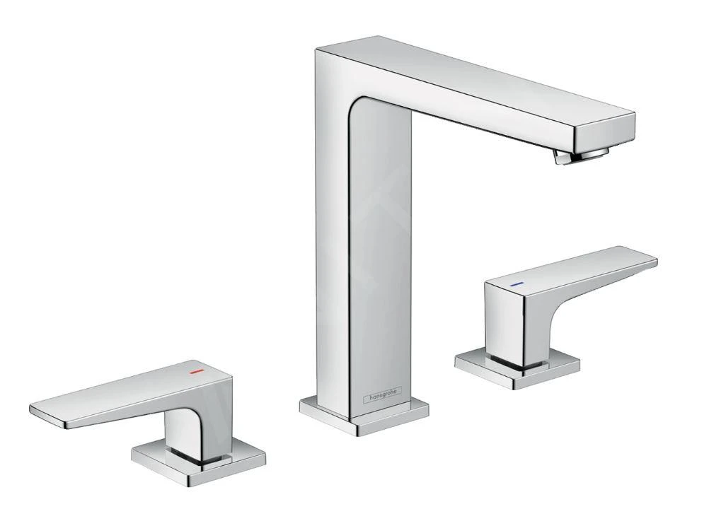 Hansgrohe Metropol - Waschtischarmatur Mit Push-Open-Ablaufgarnitur, 3-Loch-Montage, Chrom 32515000 1 Hansgrohe Metropol - Waschtischarmatur Mit Push-Open-Ablaufgarnitur, 3-Loch-Montage, Chrom 32515000