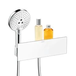 Hansgrohe Fixfit - Wandanschluss Porter 300, Weiß / Verchromt 26456400 -Hansgrohe Verkaufsgeschäft 1646d585a34b5dbccadbd410
