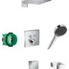 Hansgrohe Raindance E - Brausegarnitur 300 Mit Thermostat Für Unterputzmontage, Chrom 27918000