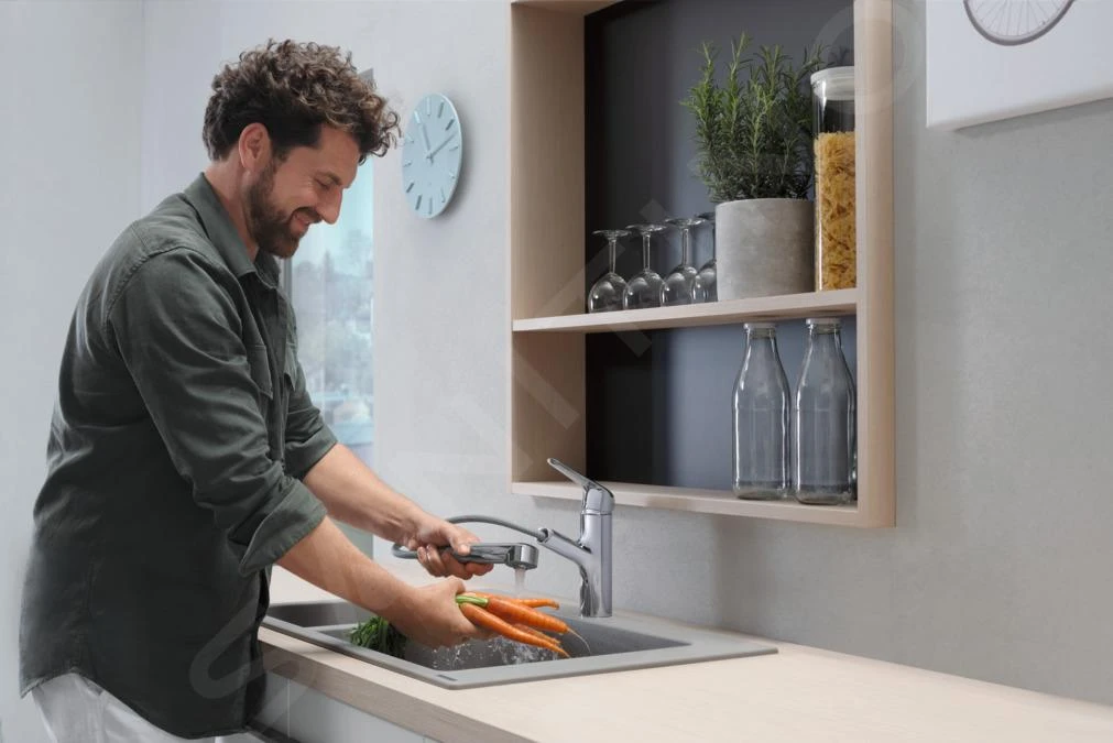 Hansgrohe Focus M42 - Spültischarmatur M427-H150 Mit Ausziehbarer Brause, Chrom 71814000 5 Hansgrohe Focus M42 - Spültischarmatur M427-H150 Mit Ausziehbarer Brause, Chrom 71814000 – Bild 5