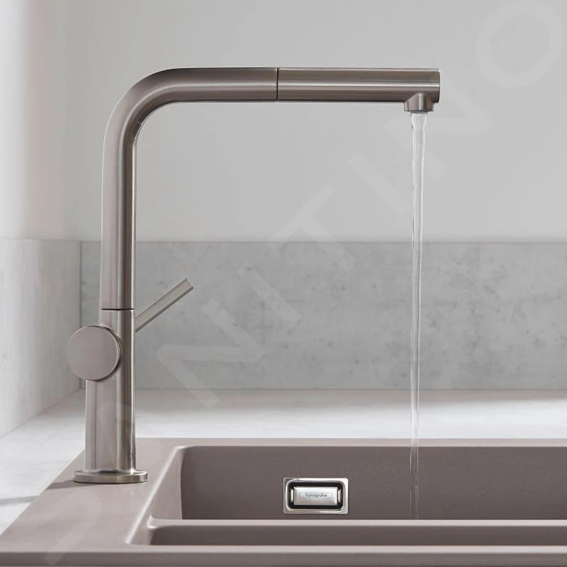 Hansgrohe M54 - Spültischarmatur Talis, Mit Ausziehbarem Auslauf, Edelstahl 72808800 3 Hansgrohe M54 - Spültischarmatur Talis, Mit Ausziehbarem Auslauf, Edelstahl 72808800 – Bild 3