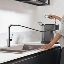 Hansgrohe M54 - Spültischarmatur Talis, Mit Ausziehbarem Auslauf, Verchromt 72808000 9 Hansgrohe M54 - Spültischarmatur Talis, Mit Ausziehbarem Auslauf, Verchromt 72808000 -Hansgrohe Verkaufsgeschäft 24b682124e3902c95bd6965c