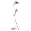 Hansgrohe Raindance S - Duschsäule Showerpipe 220 Mit Thermostatbatterie, EcoSmart 9 L/min, Verchromt 27116000