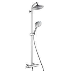 Hansgrohe Raindance S - Duschsäule Showerpipe 220 Mit Thermostatbatterie, EcoSmart 9 L/min, Verchromt 27116000