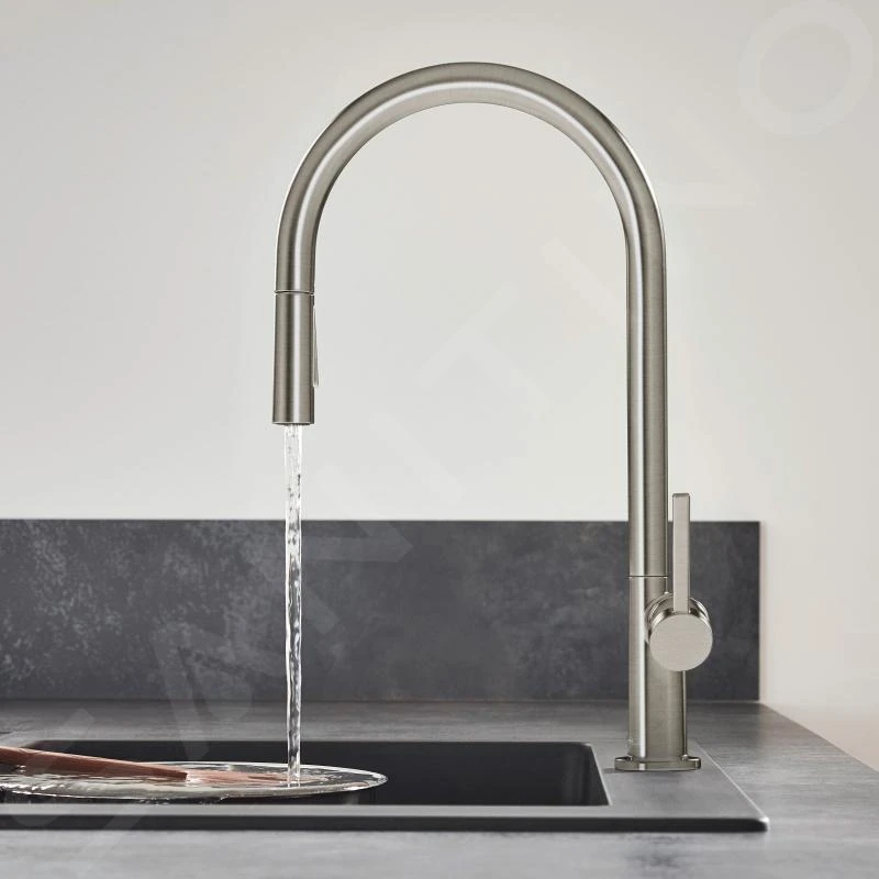 Hansgrohe M54 - Spültischarmatur Talis, Mit Ausziehbarer Brause, SBox, Edelstahl 72801800 3 Hansgrohe M54 - Spültischarmatur Talis, Mit Ausziehbarer Brause, SBox, Edelstahl 72801800 – Bild 3