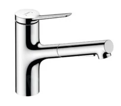 Hansgrohe Zesis M33 - Spültischarmatur 150, Mit Ausziehbarem Brause, SBox Lite, Chrom 74803000
