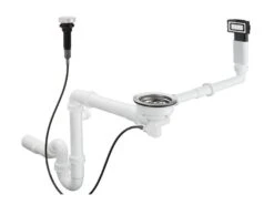 Hansgrohe Ablaufgarnituren - Automatische Ab- Und Überlaufgarnitur Für Abwasch, Edelstahl 43931800