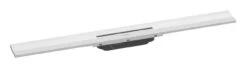 Hansgrohe RainDrain Flex - Duschrinne 800 Mit Edelstahlrost, Kürzbar, Zur Wandmontage, Weiß Matt 56051700