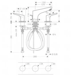 Hansgrohe Focus E2 - Waschtischarmatur 100, 3-Loch-Montage, Mit Ablaufgarnitur Und Exzenter, Chrom 31937000 7 Hansgrohe Focus E2 - Waschtischarmatur 100, 3-Loch-Montage, Mit Ablaufgarnitur Und Exzenter, Chrom 31937000 -Hansgrohe Verkaufsgeschäft 34fc6af381a7287645631f7b