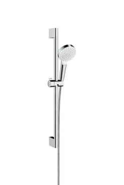 Hansgrohe Crometta - Brausegarnitur Green 6 L/min, 100 Mm, Weiß / Verchromt 26554400