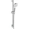 Hansgrohe Crometta - Brauseset, Handbrause, Stange Und Schlauch, EcoSmart 9 L/min, Weiß/Chrom 26535400