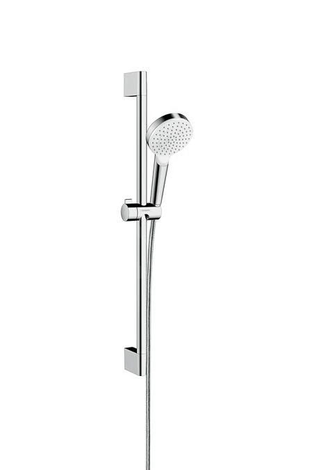 Hansgrohe Crometta - Brauseset, Handbrause, Stange Und Schlauch, EcoSmart 9 L/min, Weiß/Chrom 26535400 1 Hansgrohe Crometta - Brauseset, Handbrause, Stange Und Schlauch, EcoSmart 9 L/min, Weiß/Chrom 26535400