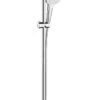 Hansgrohe Croma Select E - Brausegarnitur 1jet 0,90 M, EcoSmart 9 L/min, Weiß / Verchromt 26595400