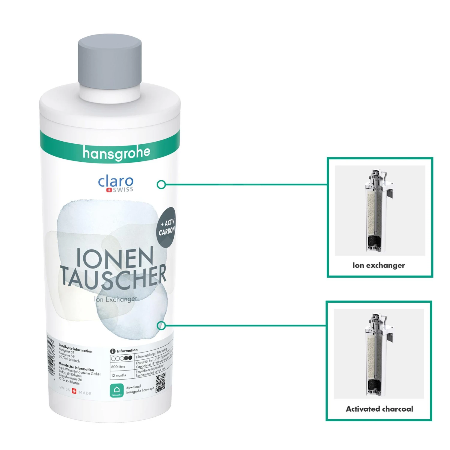 Hansgrohe Aqittura M91 - Filter Ionenaustauscher Und Aktivkohle 76815000 3 Hansgrohe Aqittura M91 - Filter Ionenaustauscher Und Aktivkohle 76815000 – Bild 3