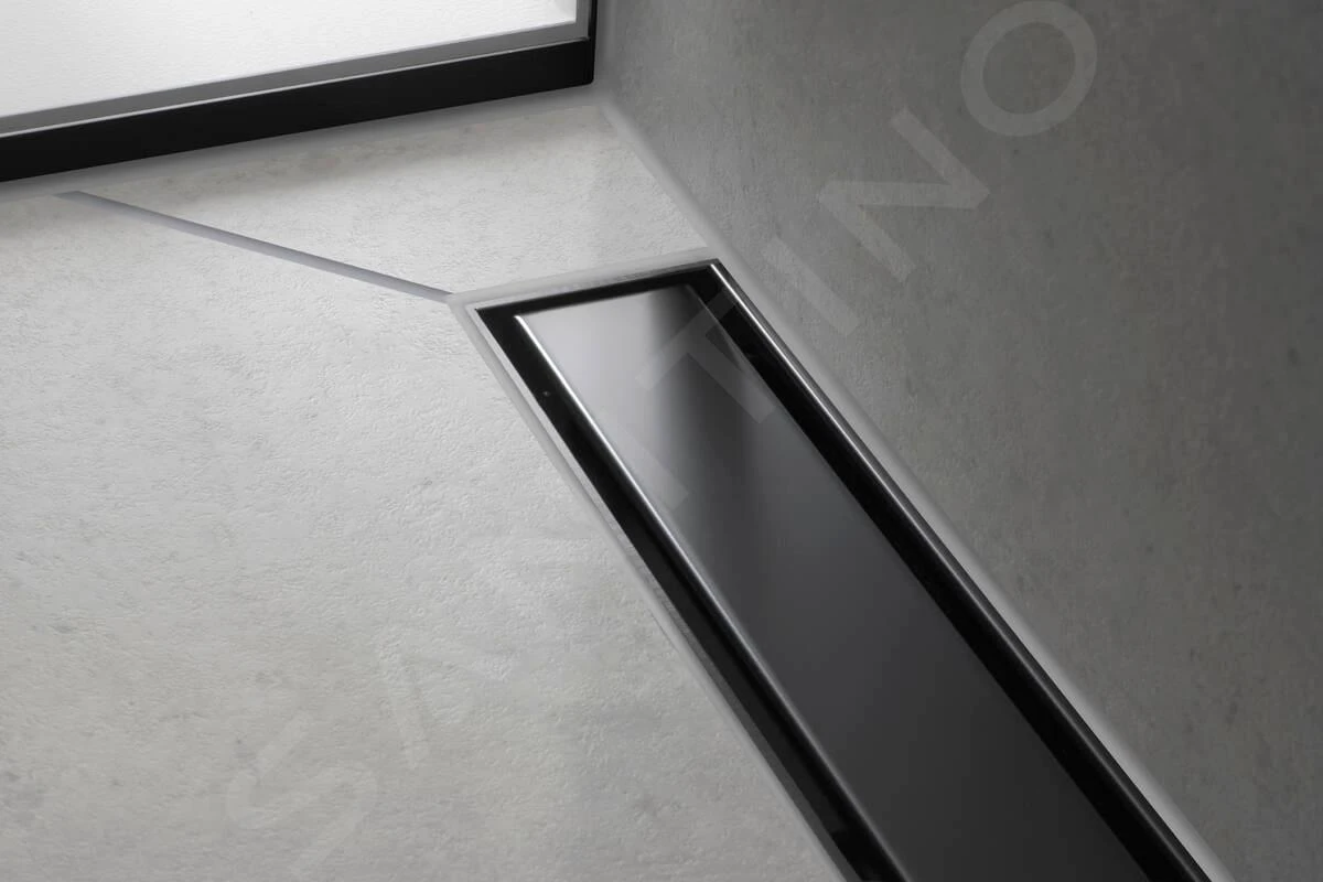 Hansgrohe RainDrain Match - Duschrinne 900 Mit Edelstahlrost, Mit Höhenverstellbarem Rahmen, Schwarz 56040610 3 Hansgrohe RainDrain Match - Duschrinne 900 Mit Edelstahlrost, Mit Höhenverstellbarem Rahmen, Schwarz 56040610 – Bild 3