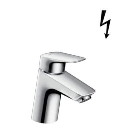 Hansgrohe Logis - Waschtisch Einhebelmischer 70 Für Niederdruck / Offene Warmwasserbereiter, Mit Ablaufgarnitur, Verchromt 71074000