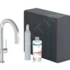 Hansgrohe Aqittura M91 - Spültischarmatur Mit Ausziehbarem Auslauf, SodaSystem, SBox, Verchromt 76806000