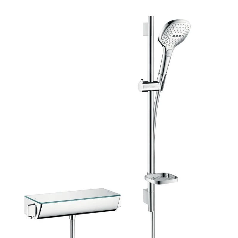 Hansgrohe Raindance Select E - Duschset 120 Mit Thermostatbatterie Ecostat Select, 3 Strahlen, Verchromt 27038000 1 Hansgrohe Raindance Select E - Duschset 120 Mit Thermostatbatterie Ecostat Select, 3 Strahlen, Verchromt 27038000