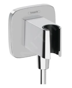 Hansgrohe Fixfit - Wandanschlussbogen Mit Brausehalter, Verchromt 26887000