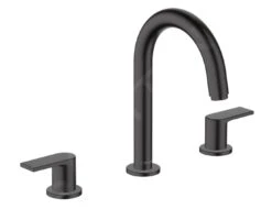 Hansgrohe Vernis Shape - Waschtischeinhebelmischer Mit Ablaufgarnitur, 3-Loch Installation, Schwarz Matt 71563670