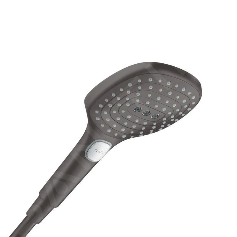 Hansgrohe Raindance Select E - Duschkopf 120 3jet, Schwarz Chrom Gebürstet 26520340 1 Hansgrohe Raindance Select E - Duschkopf 120 3jet, Schwarz Chrom Gebürstet 26520340