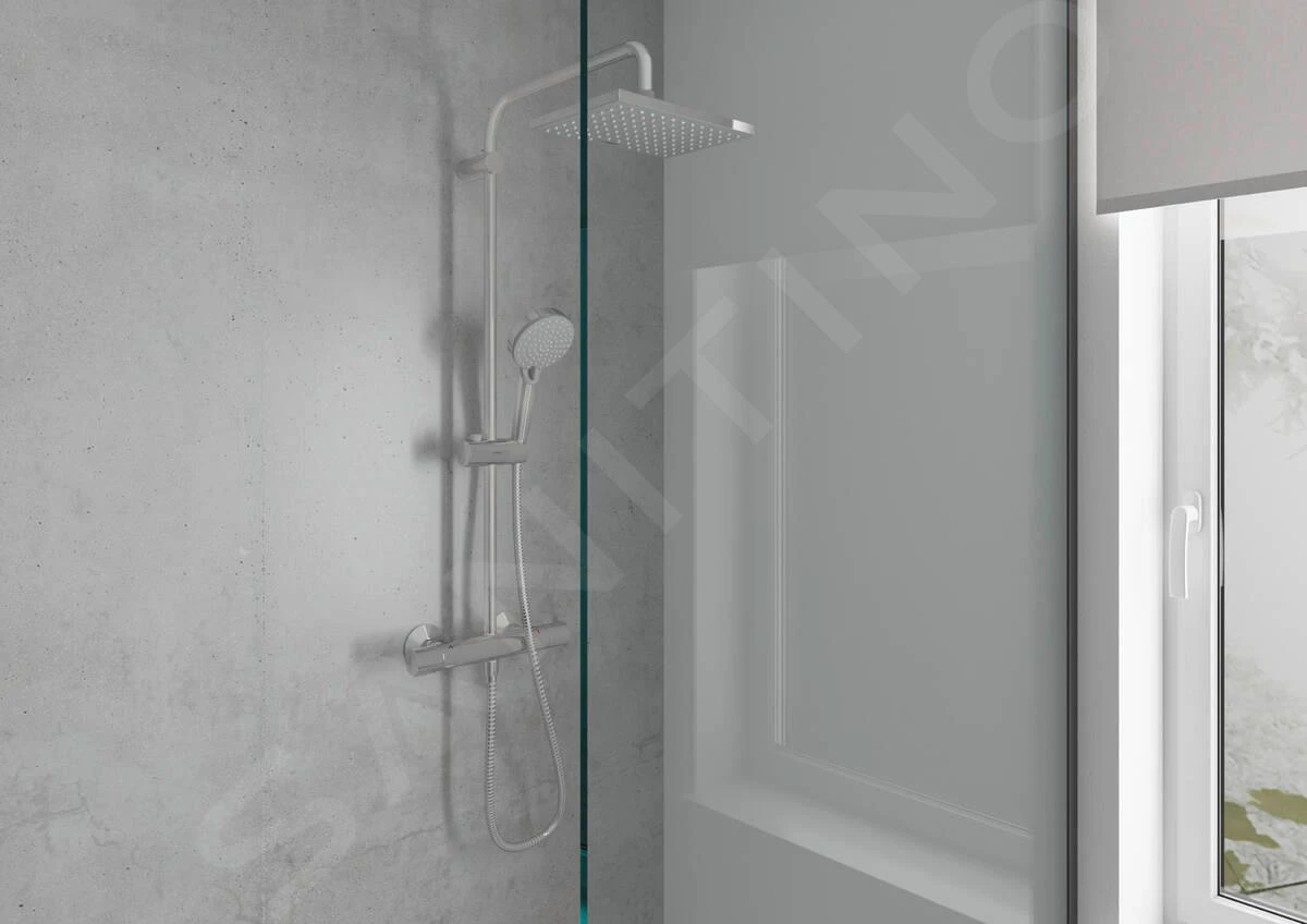 Hansgrohe Vernis Shape - Duschset Showepipe 230 Mit Thermostat, Green, Verchromt 26319000 9 Hansgrohe Vernis Shape - Duschset Showepipe 230 Mit Thermostat, Green, Verchromt 26319000 – Bild 9