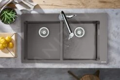 Hansgrohe Abwäschen - Granit-Einbauspülbecken S510-F770, Betongrau 43316380 5 Hansgrohe Abwäschen - Granit-Einbauspülbecken S510-F770, Betongrau 43316380 -Hansgrohe Verkaufsgeschäft 57181ac16e8da9f252dfb4f7