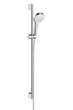 Hansgrohe Croma Select S - Brausegarnitur Vario 0,90 M, EcoSmart 9 L/min, Weiß / Verchromt 26573400