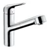 Hansgrohe Focus M42 - Spültischarmatur M427-H150 Mit Ausziehbarer Brause, Chrom 71814000