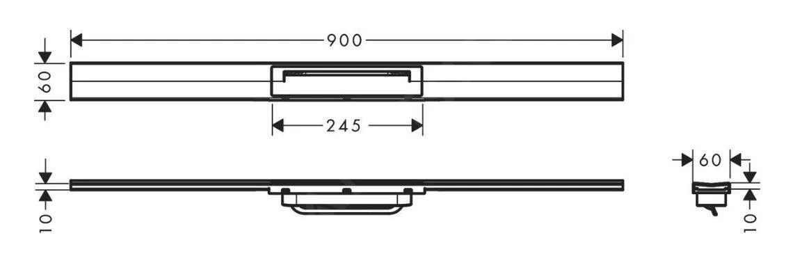 Hansgrohe RainDrain Flex - Duschrinne 900 Mit Edelstahlrost, Kürzbar, Freie Montage, Polierte Goldoptik 56045990 2 Hansgrohe RainDrain Flex - Duschrinne 900 Mit Edelstahlrost, Kürzbar, Freie Montage, Polierte Goldoptik 56045990 – Bild 2