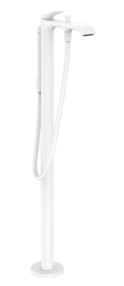 Hansgrohe Vivenis - Badewannenarmatur, Bodenmontage, Mit Zubehör, Weiß Matt 75445700