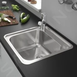 Hansgrohe Abwäschen - Granit-Einbauspülbecken S412-F400 Mit Automatischer Ablaufgarnitur, Edelstahl 43335800 5 Hansgrohe Abwäschen - Granit-Einbauspülbecken S412-F400 Mit Automatischer Ablaufgarnitur, Edelstahl 43335800 -Hansgrohe Verkaufsgeschäft 5f8701e4568be136b859c60b