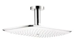 Hansgrohe PuraVida - Kopfbrause 400, 1 Strahlart, 100 Mm Deckenauslass, Weiß/Chrom 27390400
