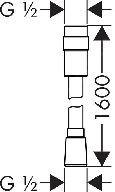 Hansgrohe Brauseschläuche - Duschschlauch Isiflex 1600 Mm, Mit Volumenkontrolle, Verchromt 28248000 2 Hansgrohe Brauseschläuche - Duschschlauch Isiflex 1600 Mm, Mit Volumenkontrolle, Verchromt 28248000 – Bild 2