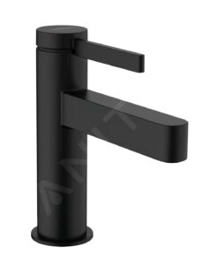 Hansgrohe Finoris - Waschtisch Einhebelmischer 110, Mit Ablaufgarnitur Push-Open, EcoSmart, Schwarz Matt 76020670