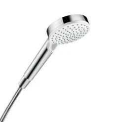 Hansgrohe Crometta - Duschkopf Vario 100, 2 Stahlen, Weiß / Verchromt 26330400