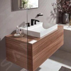 Hansgrohe Vivenis - Waschtischarmatur 90, 3-Loch Installation, Mit Ablaufgarnitur Push-Open, EcoSmart, Schwarz Matt 75033670 -Hansgrohe Verkaufsgeschäft 6785c7d44913ea3b1b314d04