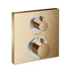 Hansgrohe Ecostat Square - Thermostatarmatur - Unterputz Für 2 Verbraucher, Bronze Gebürstet 15714140