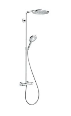 Hansgrohe Raindance Select S - Duschsäule Mit Thermostatbatterie Showerpipe 240 1jet P, Verchromt 27633000