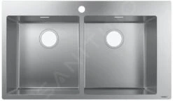 Hansgrohe Abwäschen - Einbauspülbecken S711-F765, Edelstahl 43303800